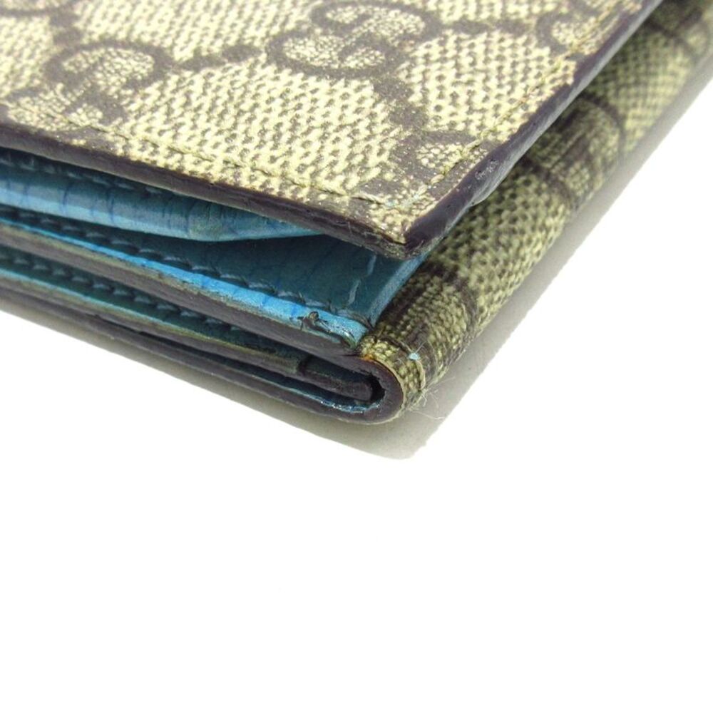 Gucci Gg Supreme Green Canvas Wallet  (Pre-Owned) - Picture 9 of 11